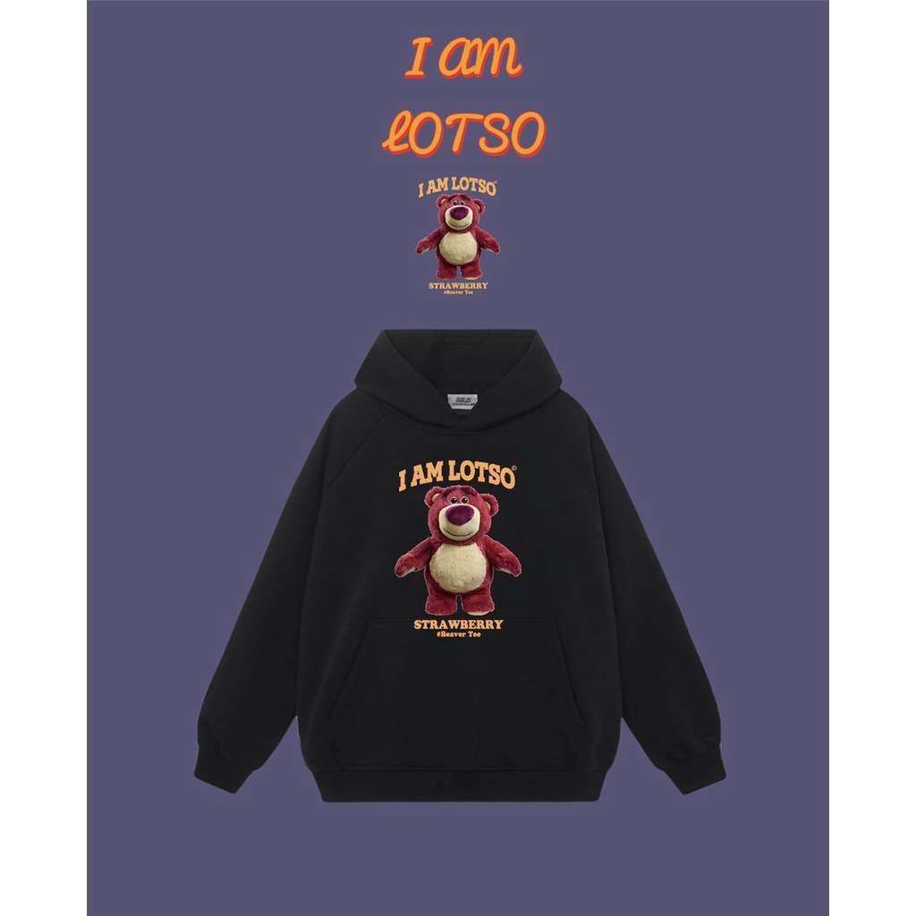 Áo Hoodie Nỉ I AM LOTSO chất liệu nỉ bông hình in sắc nét, Áo Hoodie Unisex Nam Nữ