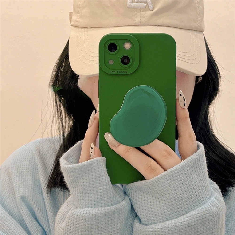 Ốp Điện Thoại TPU Mềm Chống Mồ Hôi Họa Tiết Trái Tim Màu Xanh Bạc Hà Cho IPhone 14 Pro Max 11 13 12 11 Pro Max X XS XR