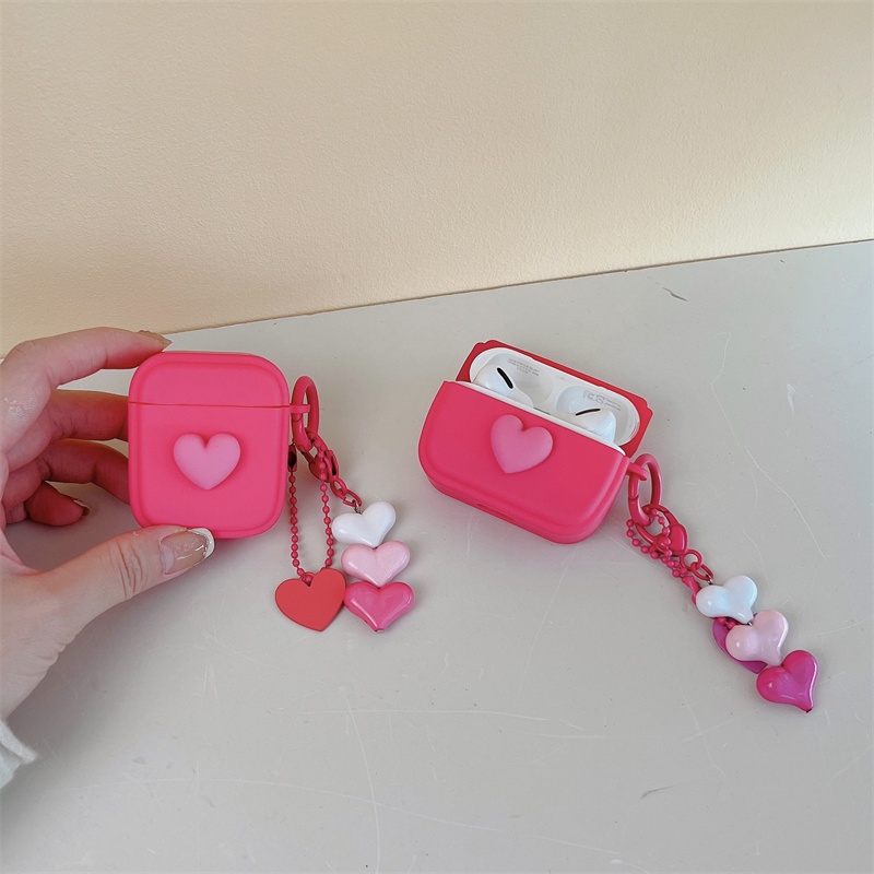 Vỏ Bảo Vệ Hộp Sạc Tai Nghe Bluetooth Không Dây Airpods1 / 2 3 Pro Air Pods Pro 3 Hình Cô Gái Xinh Xắn Ốp