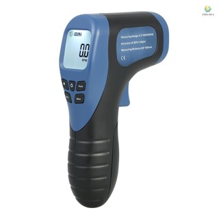 Máy đo tốc độ động cơ không tiếp xúc laser màn hình lcd kỹ thuật số 2.5-9999rpm kèm 1 băng phản quang