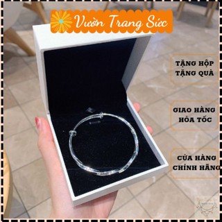 Vòng tay bạc nam nữ S925 - Lắc tay nam nữ bạc Ý cá tính, hiện đại Vườn Trang Sức