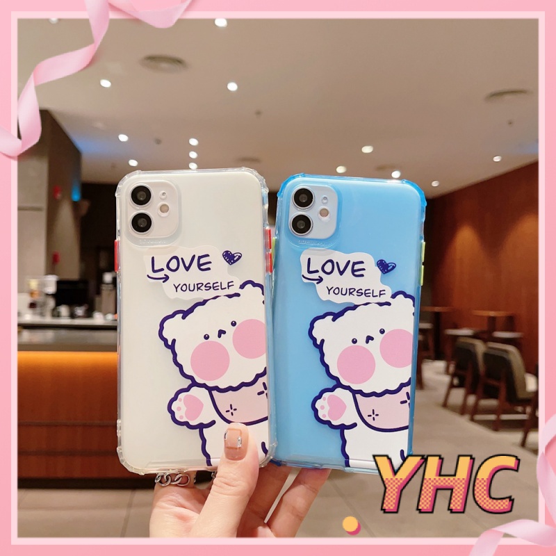 Ốp Điện Thoại Hình Gấu Dễ Thương Cho Iphone6 6splus 7 7plus 8 8plus XR x xs 12 11 pro max plus 12mini-811