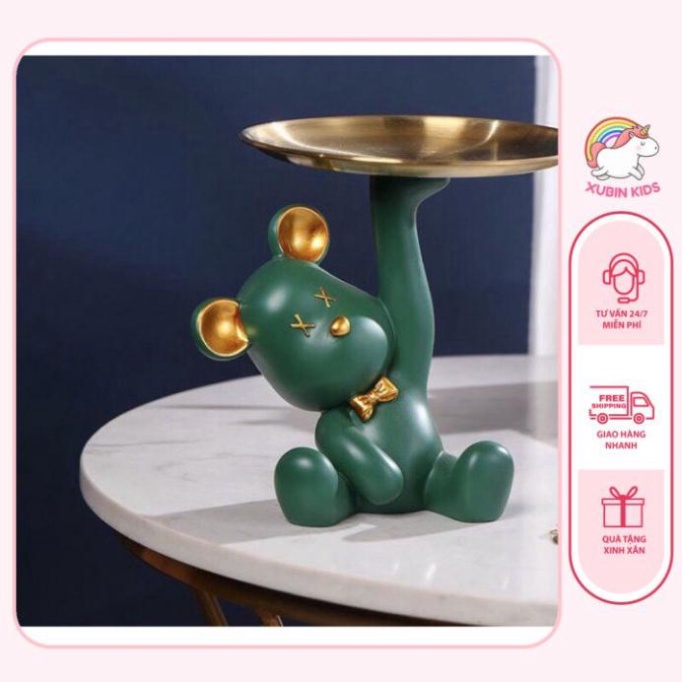 KỆ GẤU BÊ KHAY ĐỰNG HOA QUẢ DECOR