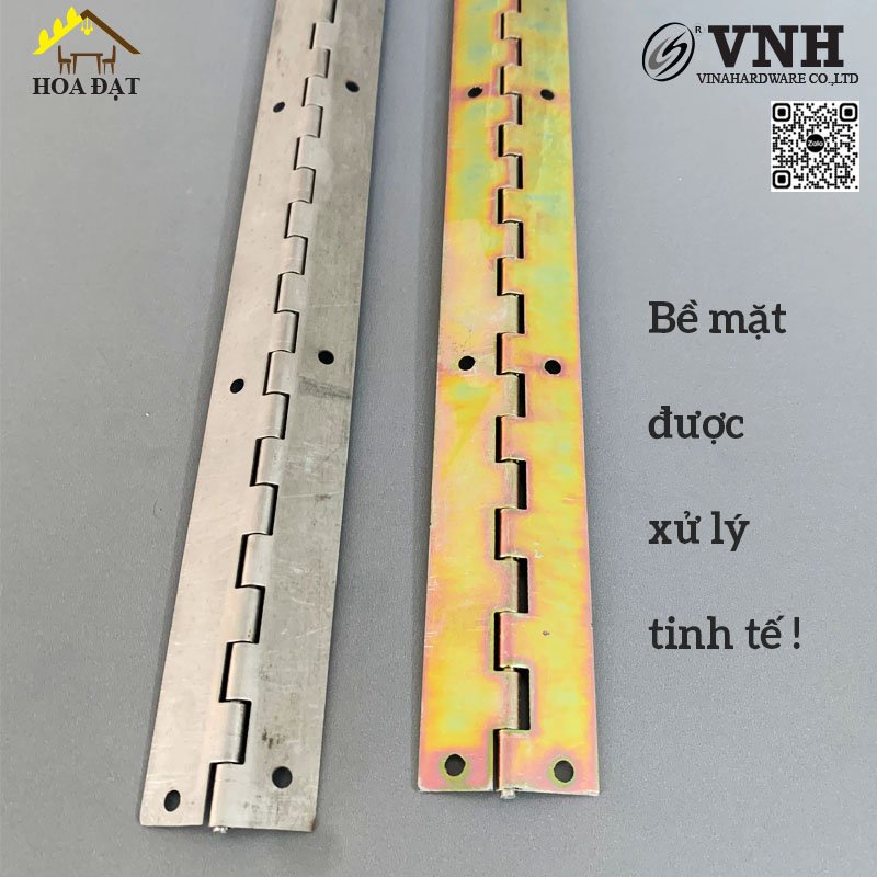 Bản Lề Lá Piano Bản 37mm, Inox 304 Độ Dày Cao Lên Tới 1 Ly
