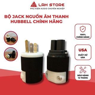 Bộ jack cắm nguồn thiết bị âm thanh Mỹ Hubbell, đầu cắm nguồn audio chính hãng - LAH Store