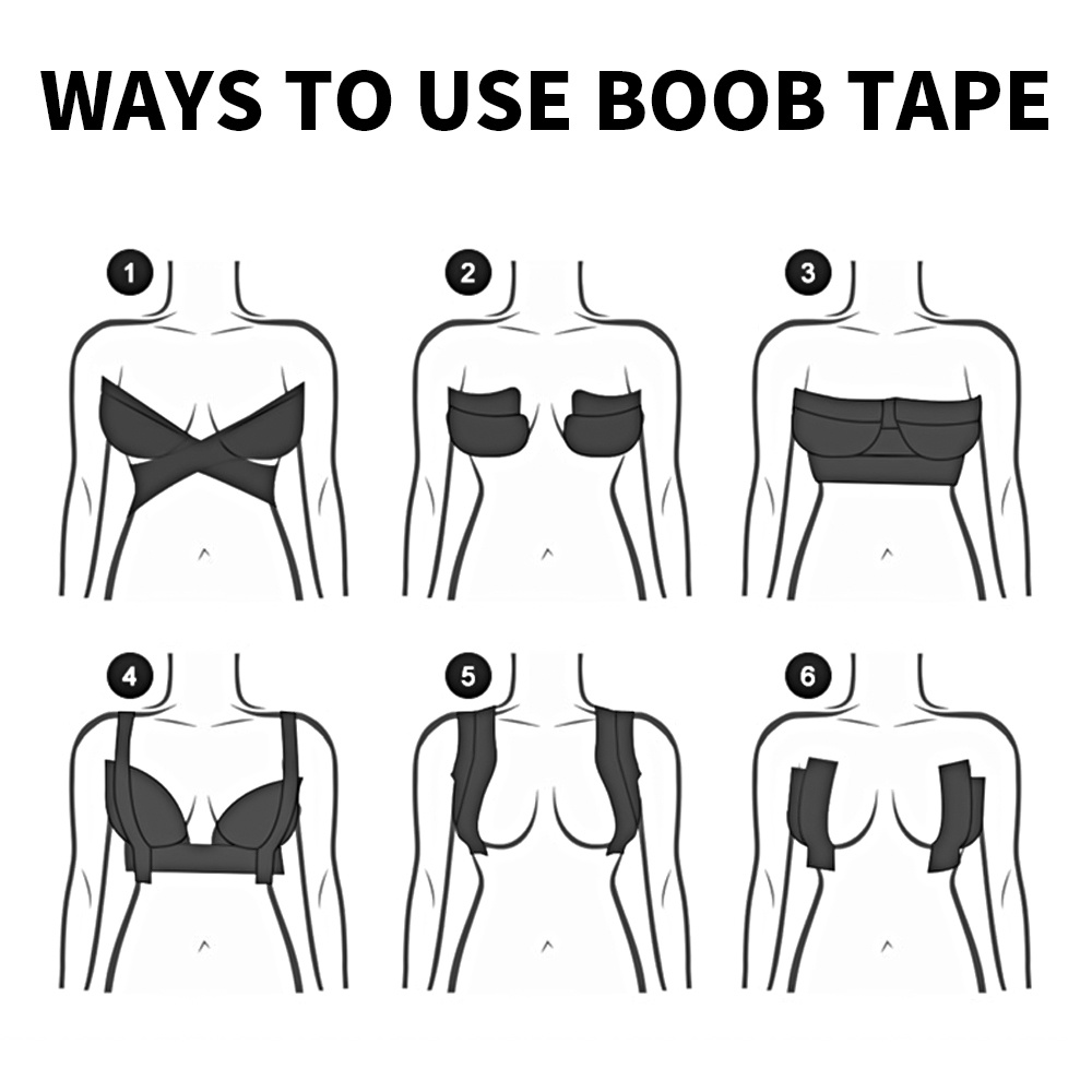 Miếng Dán Nâng Ngực Vô Hình Thoáng Khí Mềm Mại Co Giãn Tốt Tiện Dụng Cho Nữ