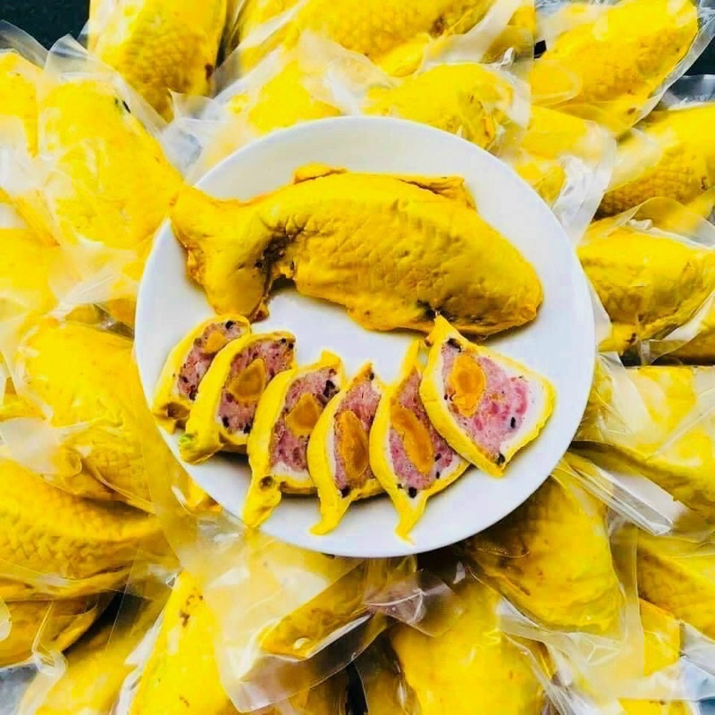 CHẢ CÁ CHÉP TRỨNG MUỐI. con 500gr