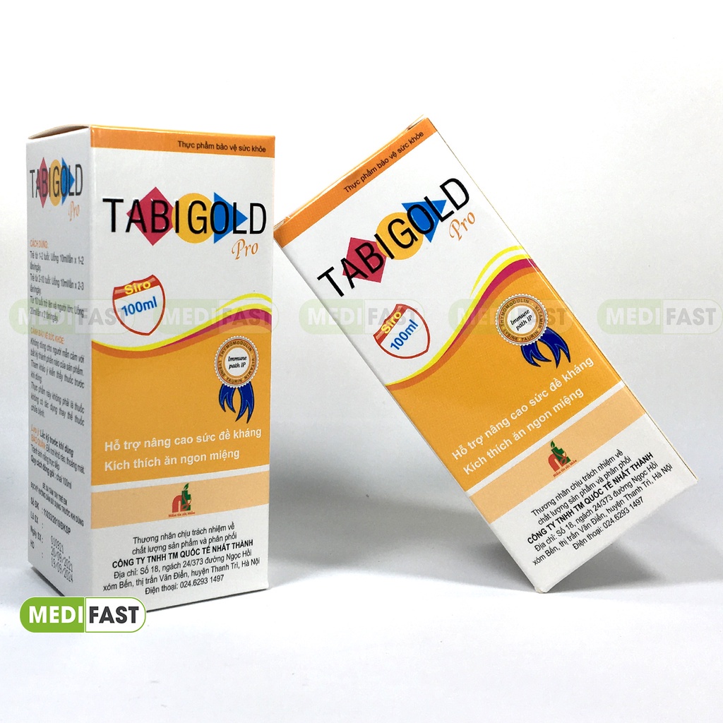Siro vitamin Tabigold Pro 100ml tăng sức đề kháng cho bé, giúp bé ăn ngon ngủ ngon - Thanh Thảo Pharmacy