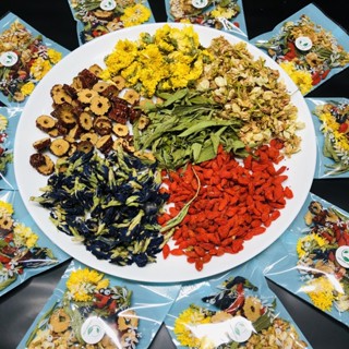  Trà  Hoa Đậu Biếc mix 6 vị Detox giảm mỡ thanh lọc cơ thể phòng ngừa mệt mỏi căng thẳng 