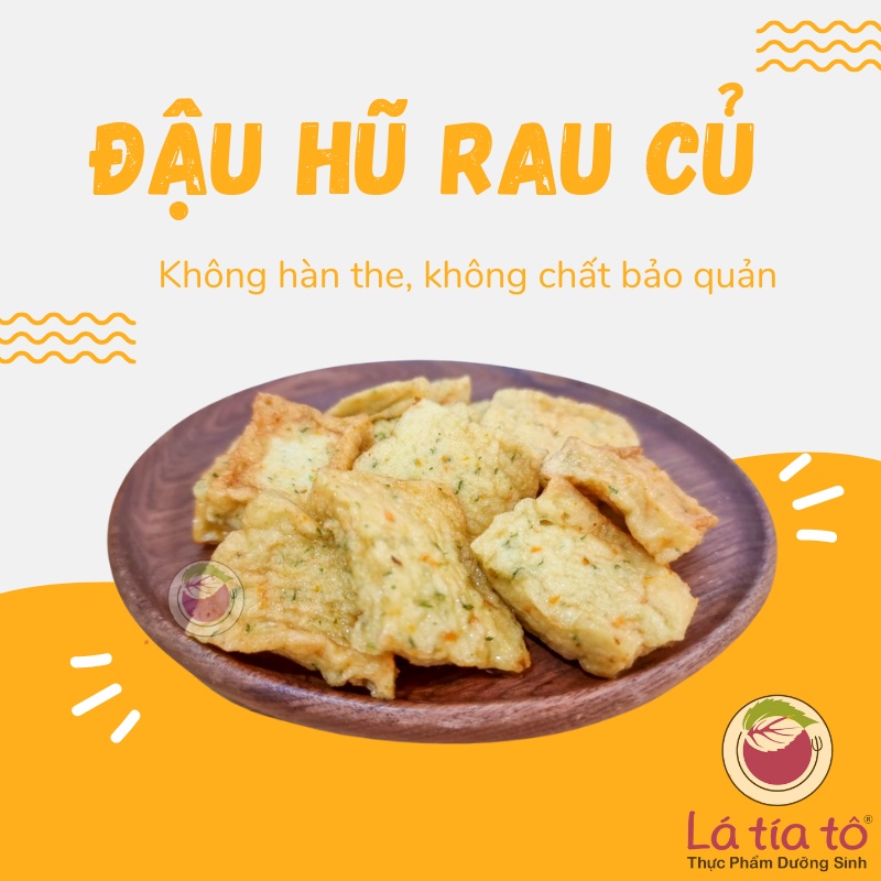 ĐẬU HŨ RAU CỦ ĐÔNG LẠNH 250GR/ 500GR - LÁ TÍA TÔ