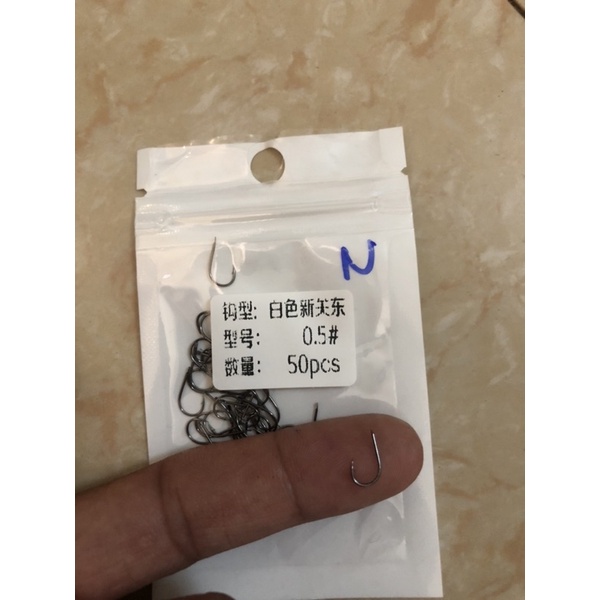 Lưỡi có ngạnh chuyên chép diếc số 0.5 túi 50 cái