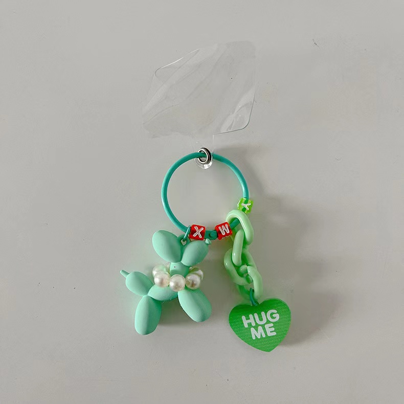 Dây Xích Gắn Điện Thoại Hình Chú Chó Và Bong Bóng Dễ Thương Có Ngăn Đựng Thẻ