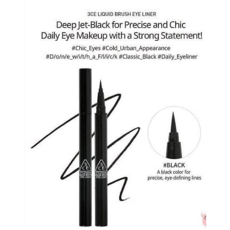 Kẻ Mắt Nước 3CE Liquid Brush Eye Liner
