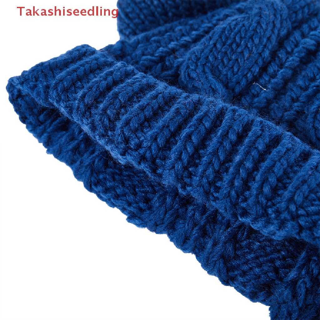 (Takashiseedling) 1 Mũ Dệt Kim Đính Tai Mèo Giữ Ấm