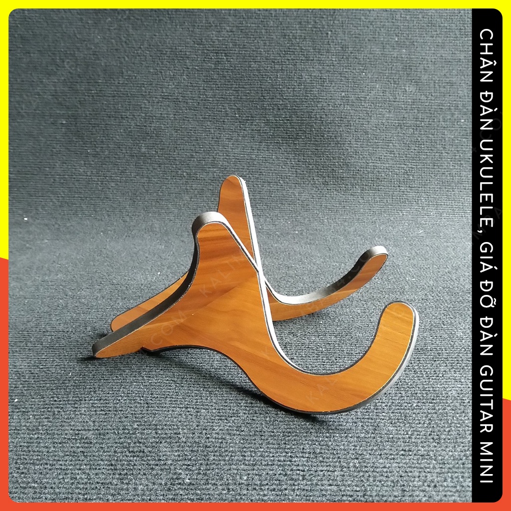 Giá đỡ đàn guitar mini, chân đàn ukulele bằng gỗ lắp ghép có đệm sốp chống trầy guitarlele nhỏ tiện dụng