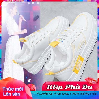 Gi y n Giày Thể Thao Đế Dày Màu Trắng Phong Cách Đường Phố Mới Mùa Thu Dễ Phối Đồ Cho Học Sinh
