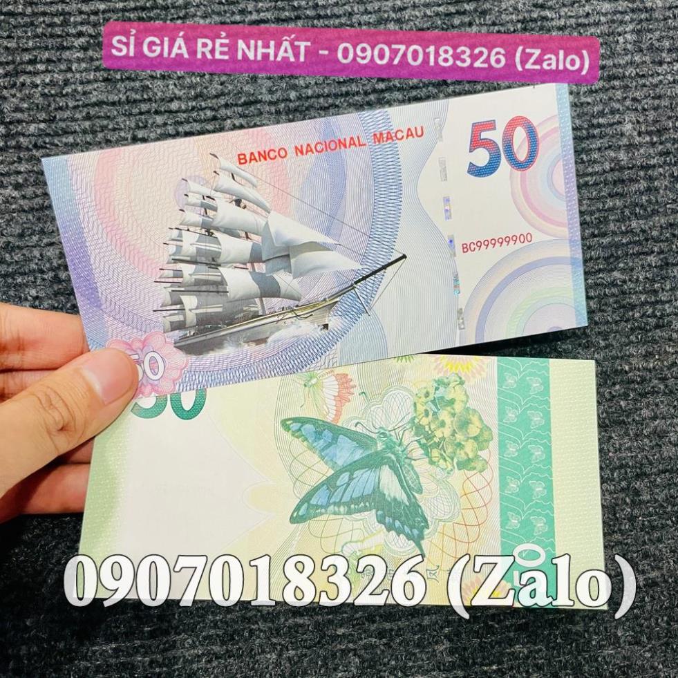 [10 tờ] Tiền Thuận Buồm Xuôi Gió Kỉ Niệm Macau , Phong Thuỷ May Mắn Macao