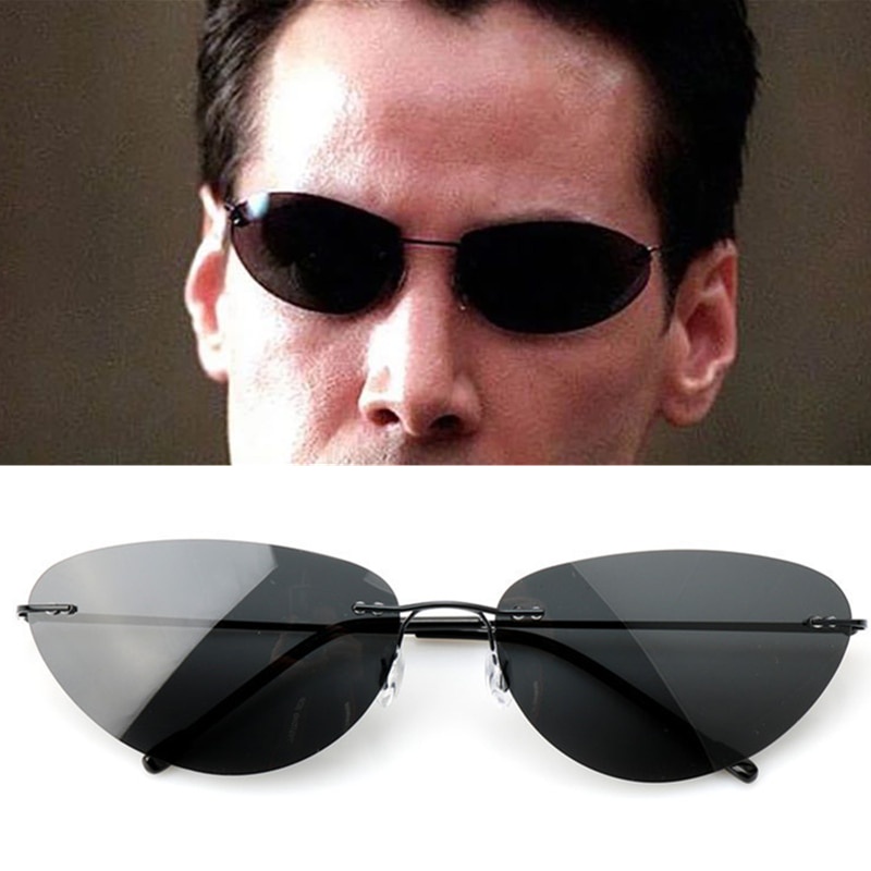 Kính Mát Cosplay Phim Matrix Neo Phong Cách Punk