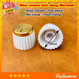 Núm Volume, núm vặn Marshall tim đồng vàng - [Shop đã có thêm kích thước núm nhỏ]