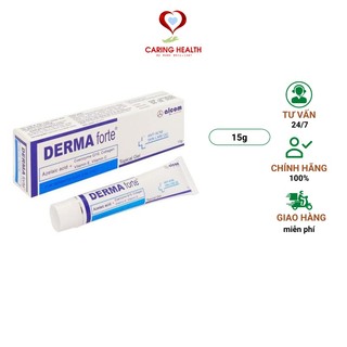 Kem mụn Derma Forte ngừa mụn trứng cá, ngừa thâm, mờ sẹo, dưỡng da tuýp 15g
