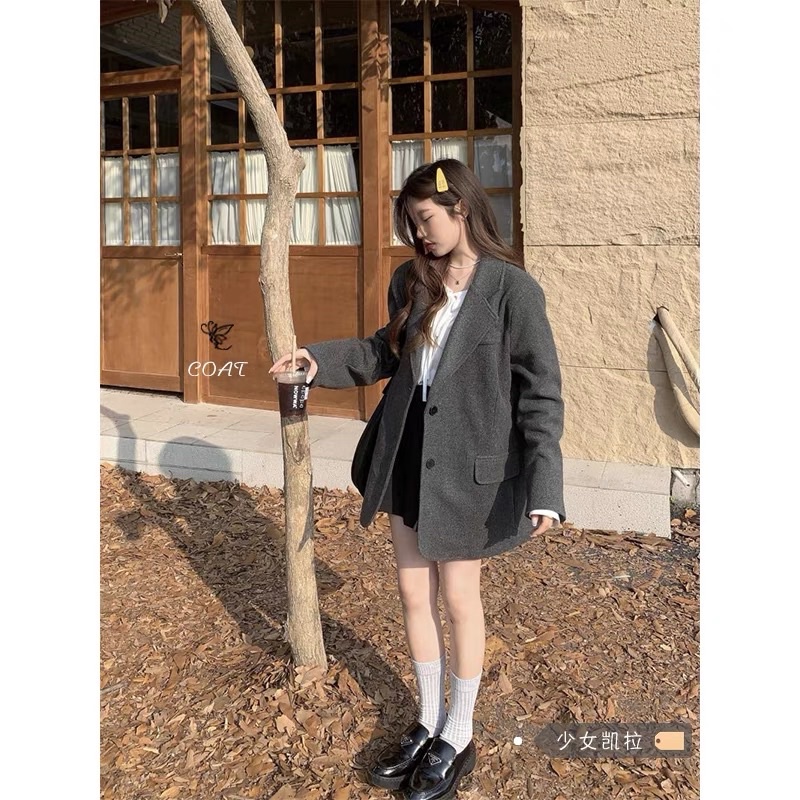 Áo Blazer Dạ Dày Dặn Form Rộng