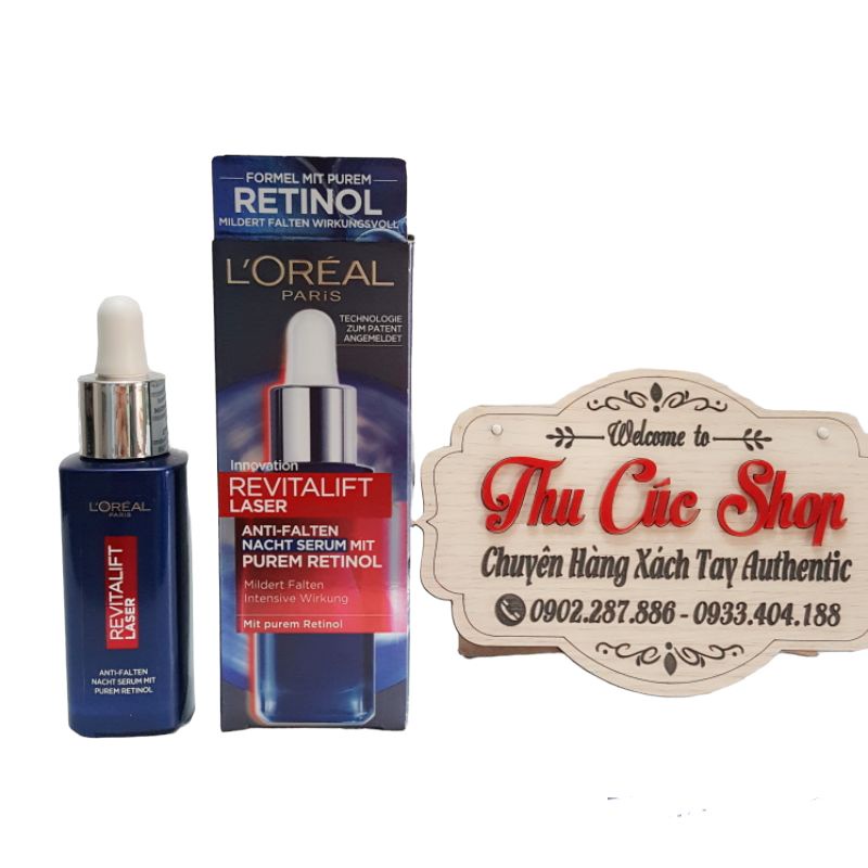Serum chống lão hóa, Cấp Ẩm, Chống nếp nhăn hiệu quả Loreal Revitalift laser 30ml [HÀNG CHÍNH HÃNG]