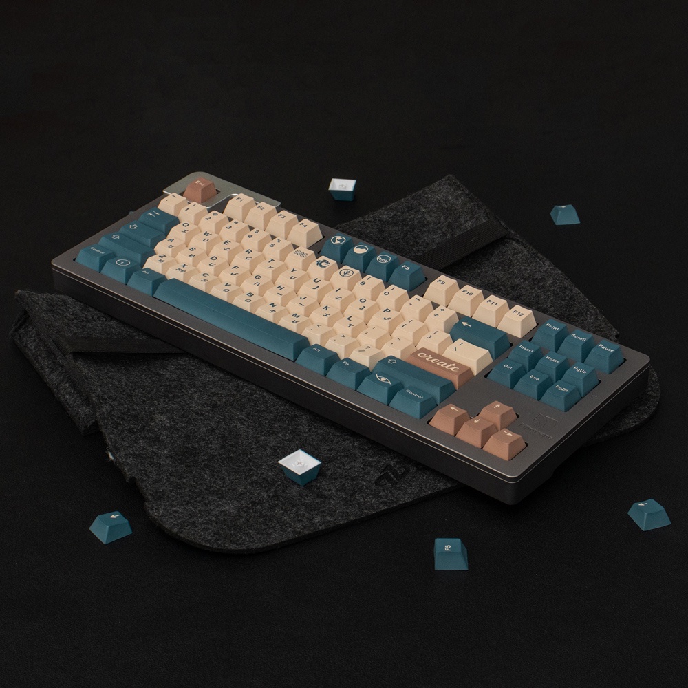 Bộ nút bàn phím cơ Keycap Earth Tones PBT Dyesub - Cherry Profile - 129 nút