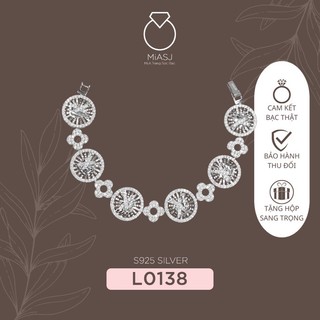 Lắc tay nữ bạc ý s925 bạc nguyên chất cao cấp đá cz siêu sáng l0138 | miasj mi. a trang sức bạc