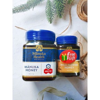 Set 2 hủ mật ong manuka health mgo 115 + 1kg + mật ong rừng 500g new zealand