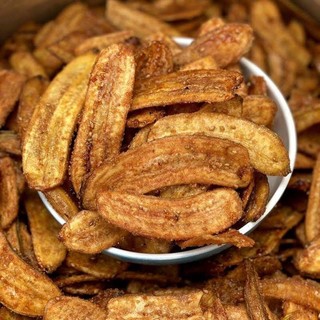 Chuối mè cắt lát sấy giòn gói thơm ngon dạng gói
