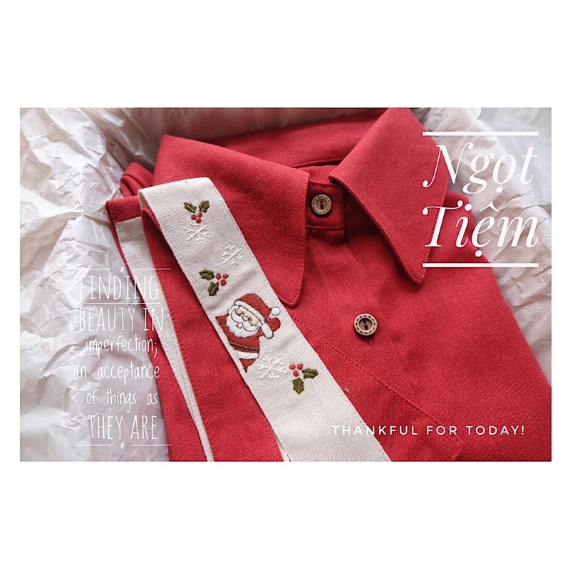 Sơ mi phối cà vạt thêu