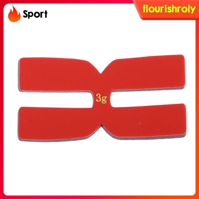 Set 6 Miếng Dán Cân Bằng Bằng Silicon Màu Đen Hình Chữ H Cho Vợt Tennis