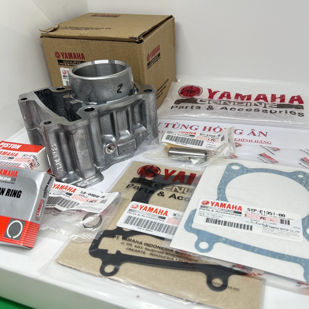 Bộ nòng  piston bạc Vision gắn Exciter 150, Fz 150 1PA nhập khẩu chính hãng Yamaha Indonesia - PT HỒNG ÂN