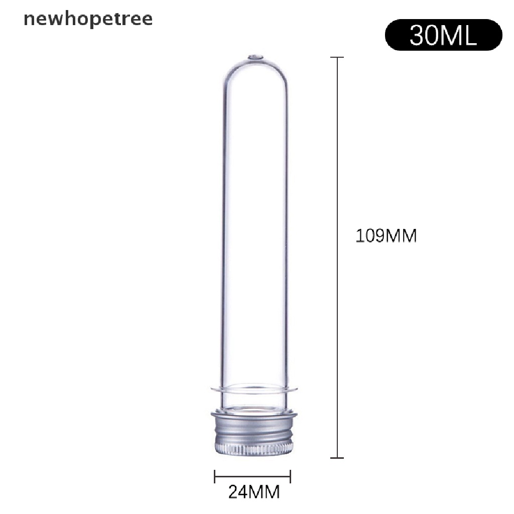 Bộ 10 Lọ Nhựa Trong Suốt 30ml Đựng Kẹo Có Nắp Vặn Tiện Dụng