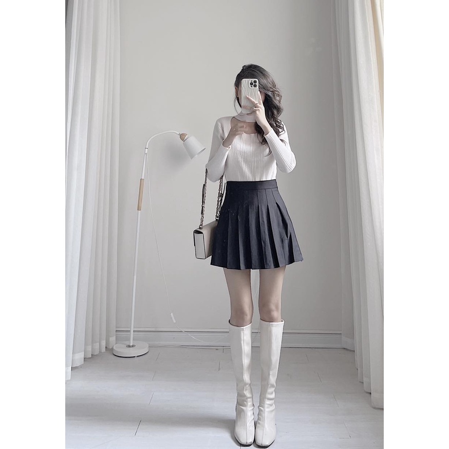 Áo len tăm cổ choker by Samhyewear