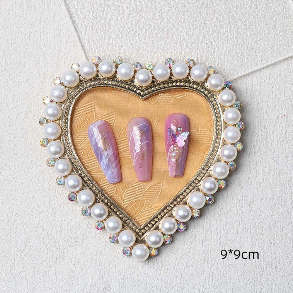 FALLFORBEAUTY Bảng Màu Trưng Bày Màu Sơn Móng Tay DIY Hình Vương Miện Tiện Lợi