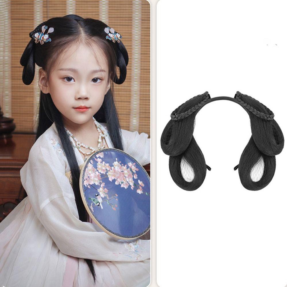 Băng Đô Cài Tóc Giả Thời Trang Hàn Quốc Cổ Điển Cho Bé Gái