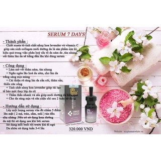 Serum 7 day Mwhite phục hồi da