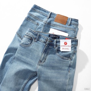 SLIM FIT BASIC JEANS JACOBS & COLE - Quần Jean dài, Xanh