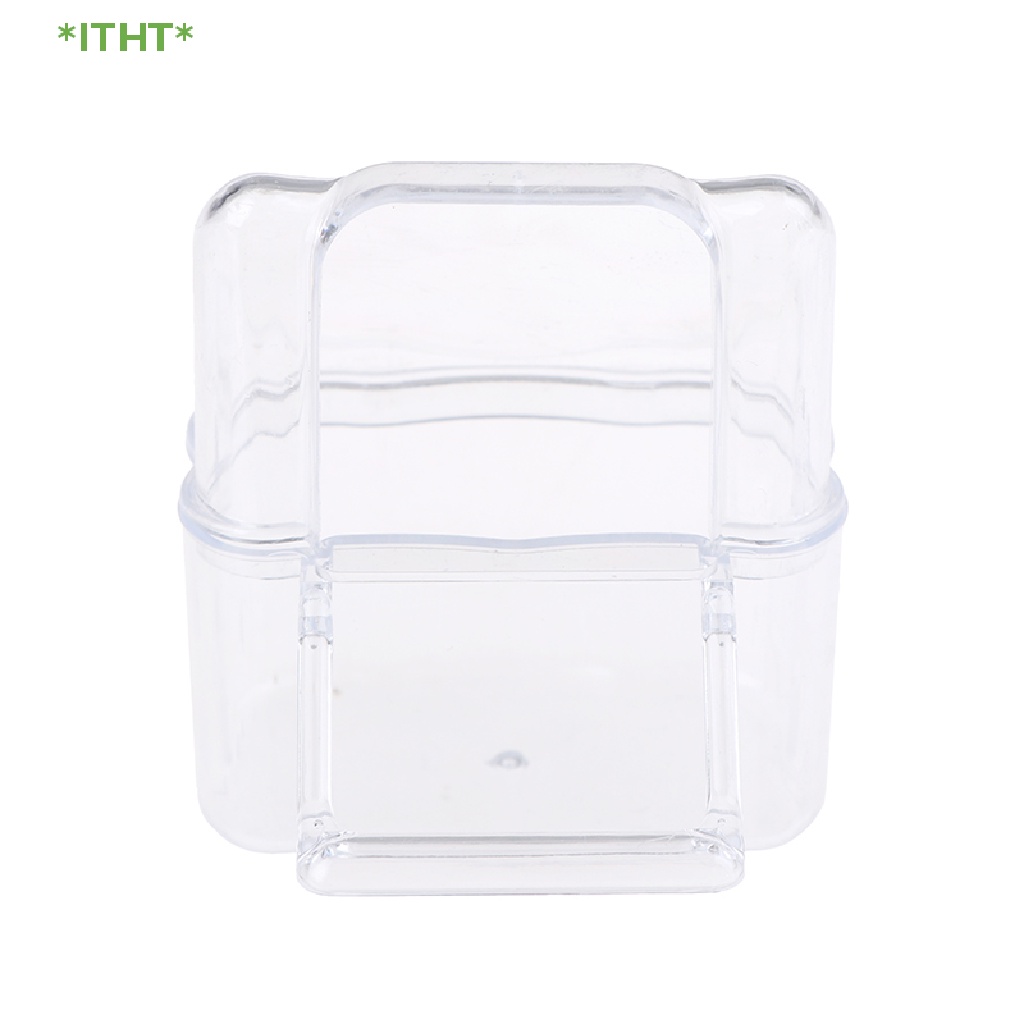 Hộp Đựng Thức Ăn / Nước Uống Bằng Nhựa Trong Suốt Dành Cho Chim Vẹt Mới