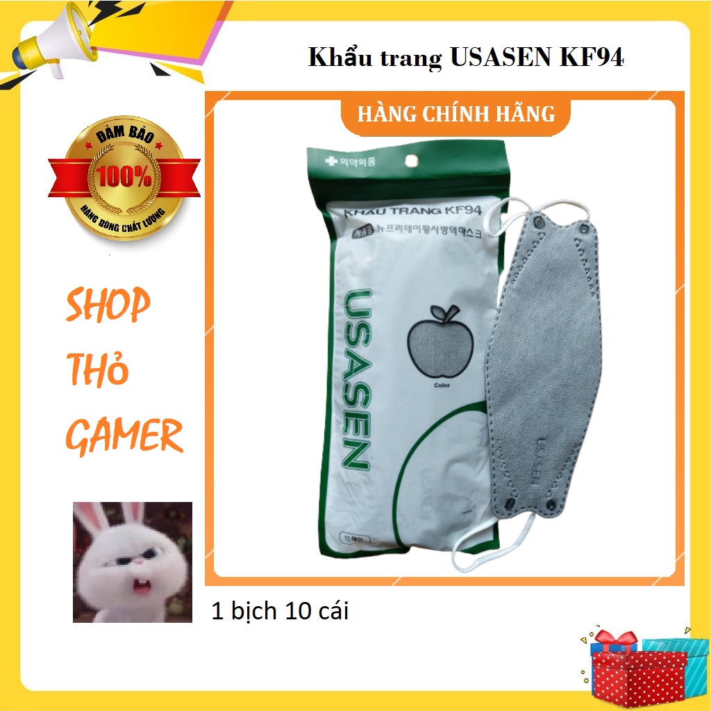 Khẩu trang USASEN KF94 chính hãng (10 cái / bịch)