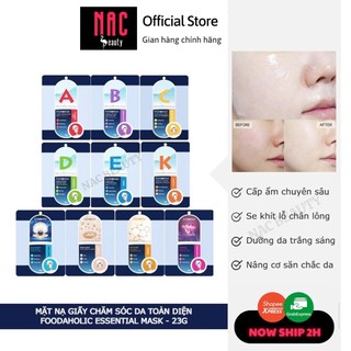 Mặt Nạ Giấy Chăm Sóc Da Toàn Diện Foodaholic Essential Mask 23g _ NAC BEAUTY