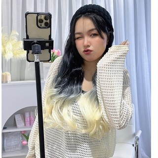 <Ảnh Thật>  Mũ Len Xoăn Nhuộm Ombre Mc42