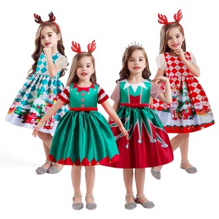 Đầm công chúa phối ren hoa hóa trang halloween cho bé gái