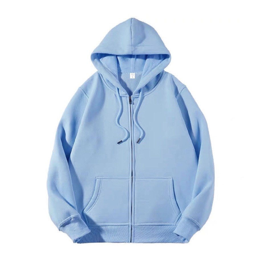 Áo Khoác Nỉ Trơn HOODIE ZIP Unisex Nam Nữ Form Rộng Phong Cách Hàn Quốc Ảnh Thật Có Sẵn | BigBuy360 - bigbuy360.vn