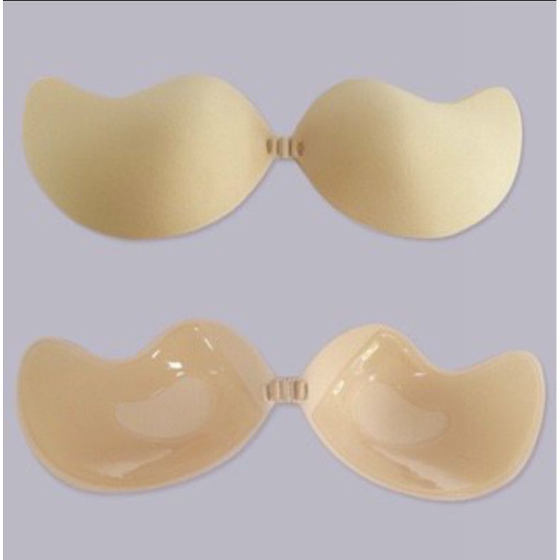 Áo lót Dán ti soài, Miếng Dán Ngực Silicone Cài Trước Hình Quả Xoài Siêu Mỏng Siêu Dính Tạo Khe#