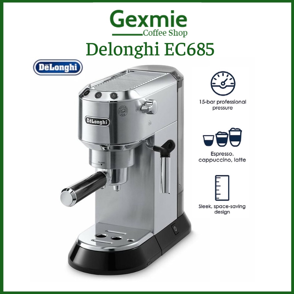 Máy pha cafe espresso Delonghi EC685, Delonghi Dedica Style EC 685.W Espresso [Chính hãng]