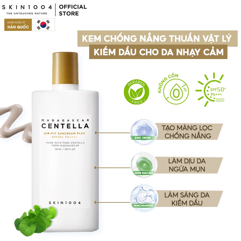 Kem Chống Nắng Skin1004 Madagascar Centella Air-fit Suncream