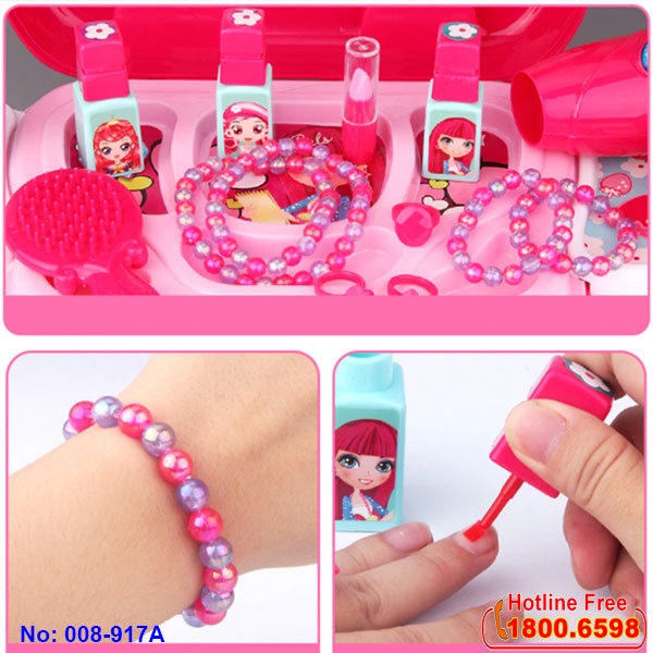 Đồ chơi túi xách trang điểm cho bé 008-933A