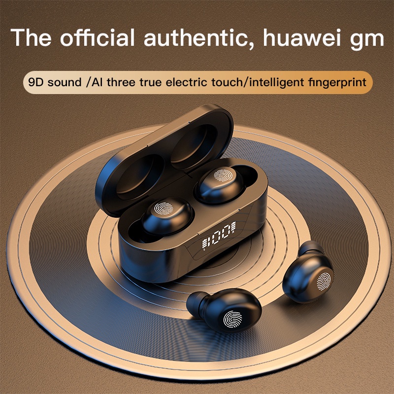 Tai Nghe Bluetooth TWS5.2 Mini T31 Không Dây Chống Nước Chống Bụi Hiệu Ứng Vân Tay Cho xiaomi huawei iPhone